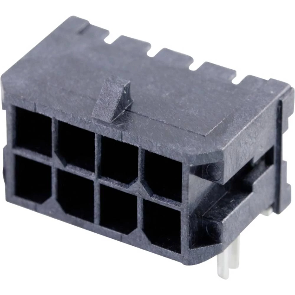 Molex 430450806 1400 pcs Micro-Fit 3.0 Right-Angle Header, 3.00mm Pitch, Dual Row, 8 Circuits, with PCB Press-fit Metal Retention slika
