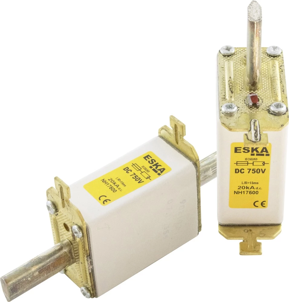 NH osigurač NH 1C 750V DC 63A ESKA veličina osigurača = 1C 63 A 750 V/DC slika