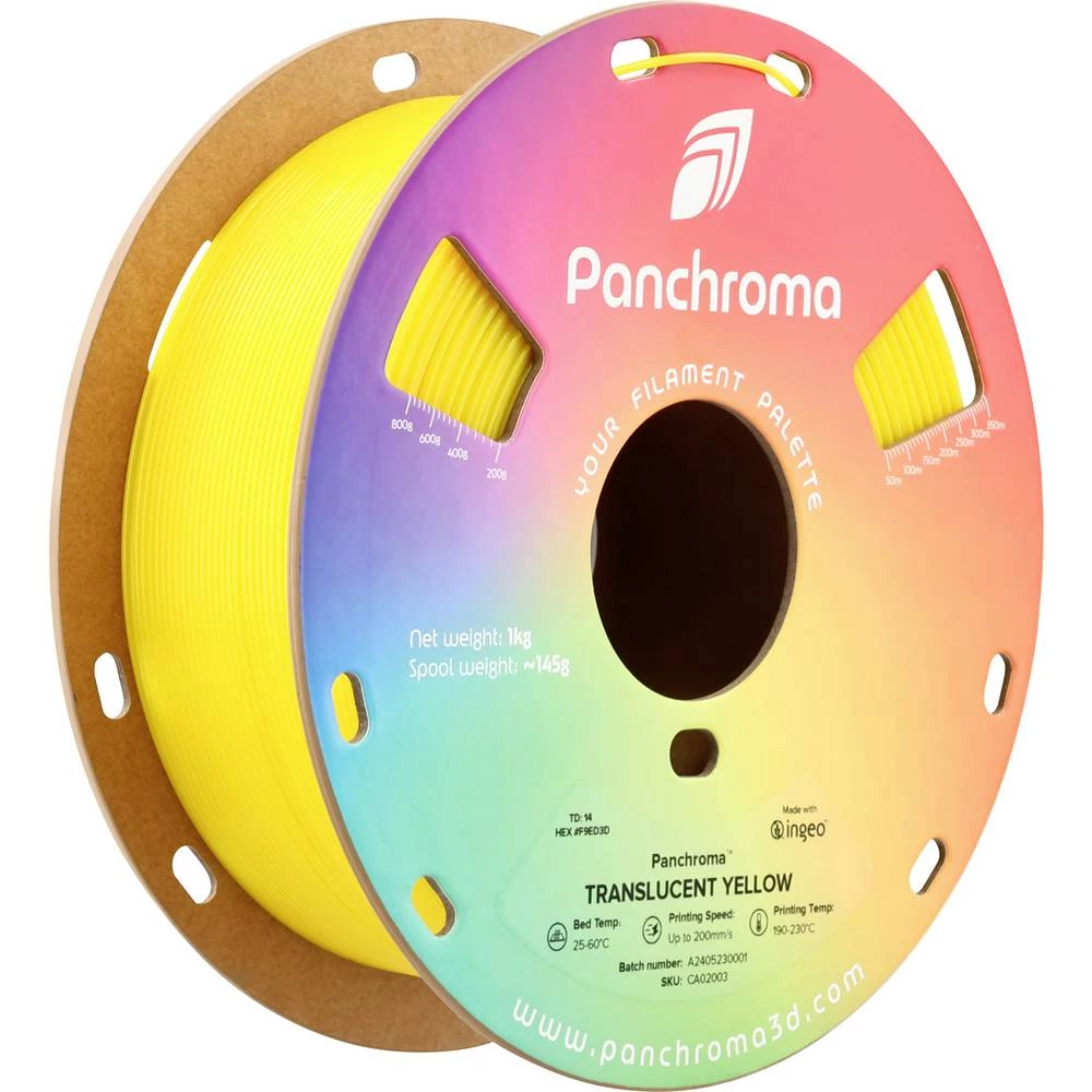 Polymaker CA02003 Panchroma™ Translucent 3D pisač filament PLA 1.75 mm 1000 g neprozirna, žuta, žuta 1 kom. slika