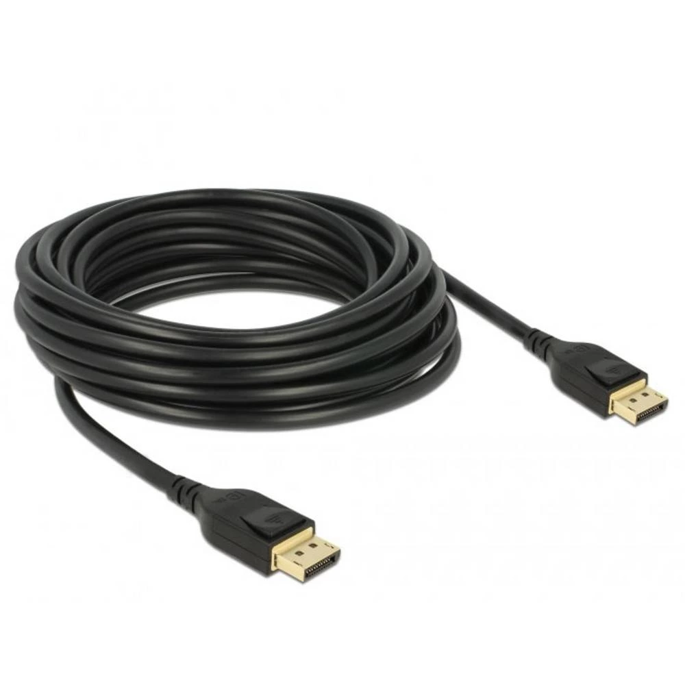 Delock DisplayPort priključni kabel DisplayPort utikač 1 m crna 85658 pozlaćeni kontakti, sukani, trostruko zaštićen, 4K slika