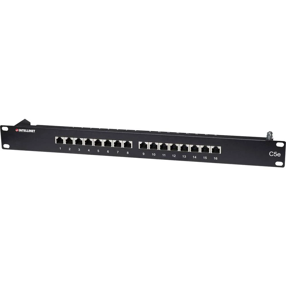 16 ulaza Mreža Patch panel Intellinet 513470 CAT 5e 1 U slika
