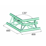 3-cijevna traverza Kutnik 120 ° Alutruss DECOLOCK DQ3-PAC22