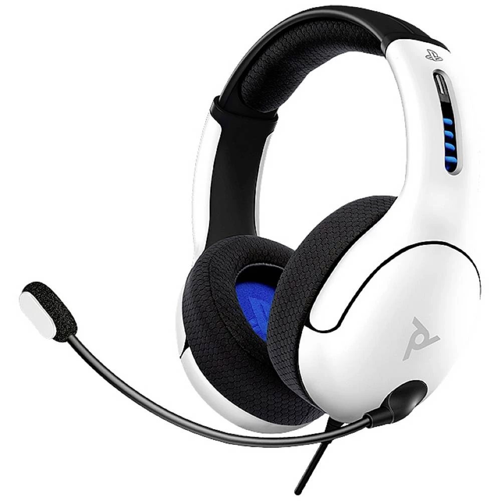 PDP 051-099-EU-WH igraće naglavne slušalice sa mikrofonom  sa vrpcom preko ušiju bijela stereo slika