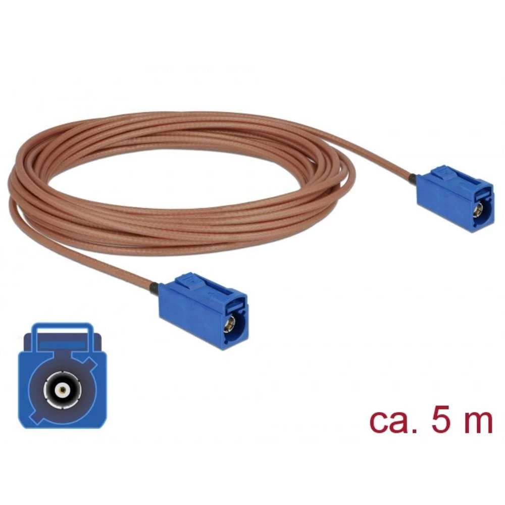 WLAN antene Priključni kabel [1x Fakra utičnica - 1x Fakra utičnica] 5 m Delock slika