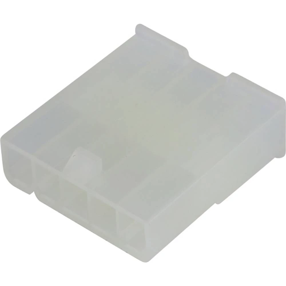 Molex 39014056 Mini-Fit Jr. Plug Housing, Single Row, 5 Circuits, UL 94V-2, without Panel Mounting Ears, Natural slika