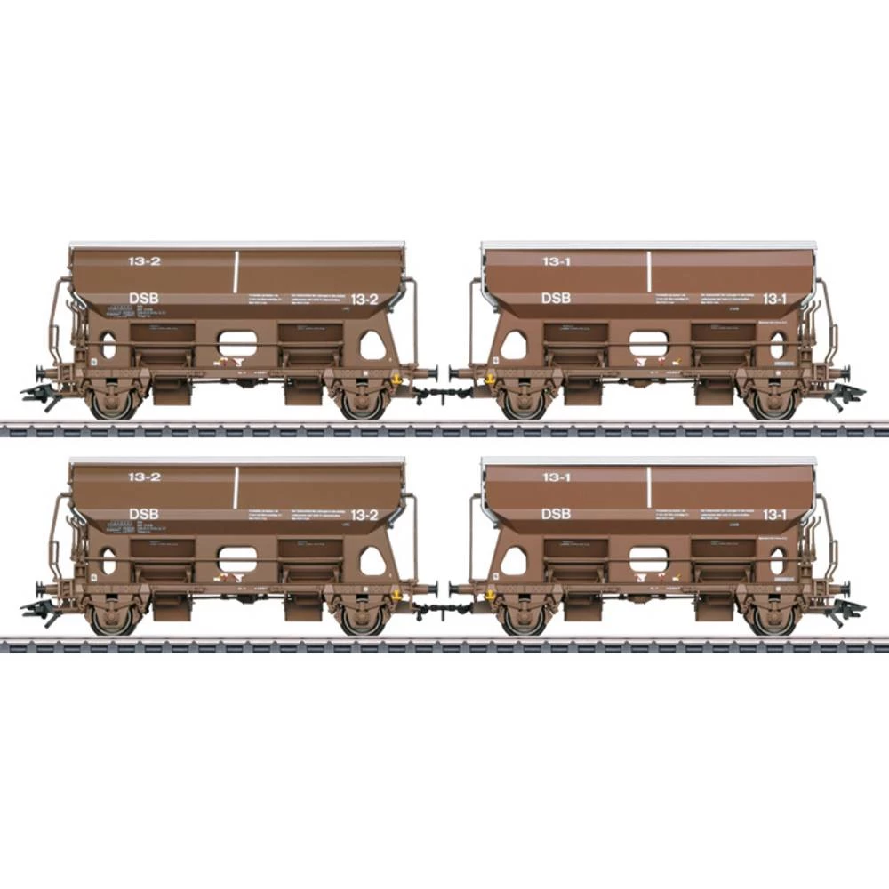 Märklin aus 046309 Klizni krovni vagon Tdgrrs Danske državne željeznice (DSB), 2 para slika