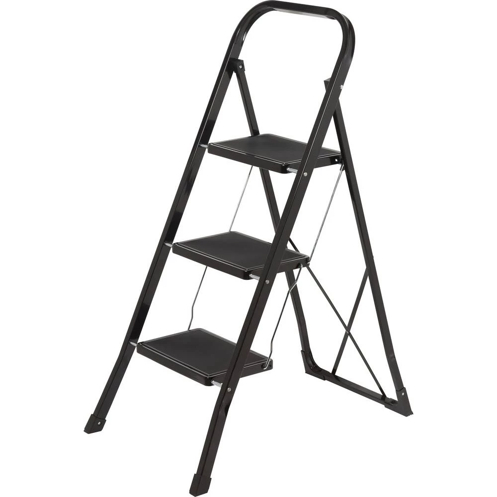 TOOLCRAFT TO-10398471 čelik sklopiva sklopiva, montaža bez alata Radna visina (maks.): 2.7 m crna EN 14183 slika