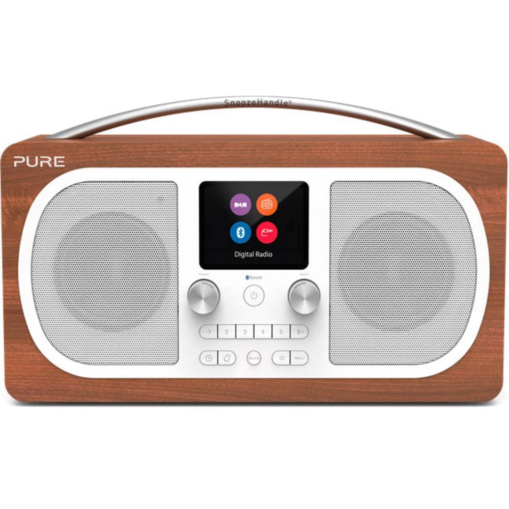 DAB+ (1012) Stolni radio Pure Evoke H6 AUX, Bluetooth, UKW Mogućnost punjenja Orah slika