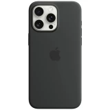 Apple Silicon Case MagSafe stražnji poklopac za mobilni telefon Apple iPhone 15 Pro Max crna