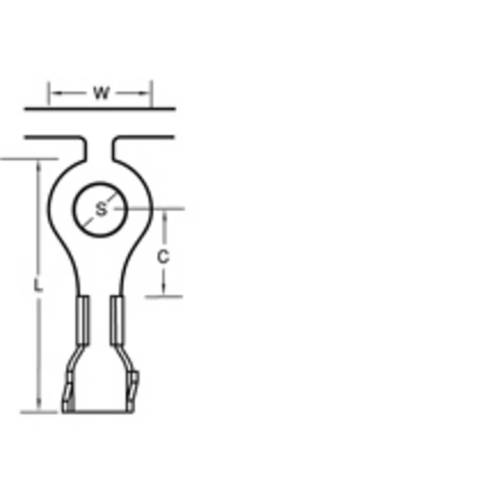 Molex 19085-0004 prstenasta kabelska stopica 1 St. Tape on Full reel slika