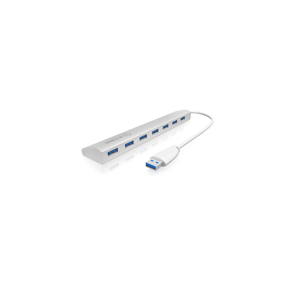 ICY BOX IB-AC6701 7 ulaza USB 3.2 Gen 1 hub (USB 3.0)  srebrna slika