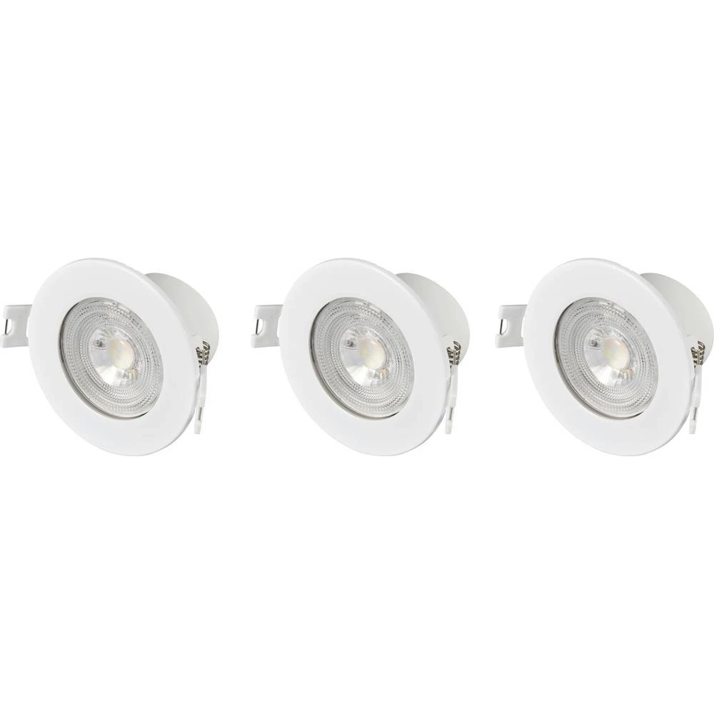 Sygonix SY-6417586  LED ugradna svjetiljka 3-dijelni komplet  LED LED 5.5 W bijela slika