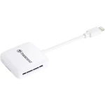 USB čitač kartica pametni telefon/tablet Transcend TS-RDA2W Bijela Apple Lightning