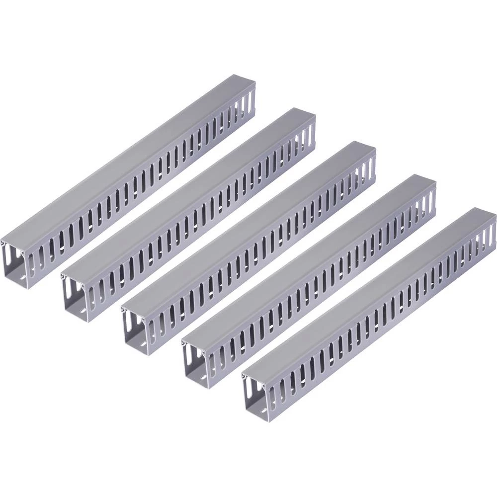 Sygonix SY-6801164 kanal za ožičenje (D x Š x V) 2000 x 40 x 60 mm 5 kom. siva slika