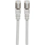 LAN (RJ45) Mreža Priključni kabel CAT 6A S/FTP 15 m Siva Zaštićen s folijom, Pletena zaštita, Sa zaštitom, Podržava HDMI, Bez ha
