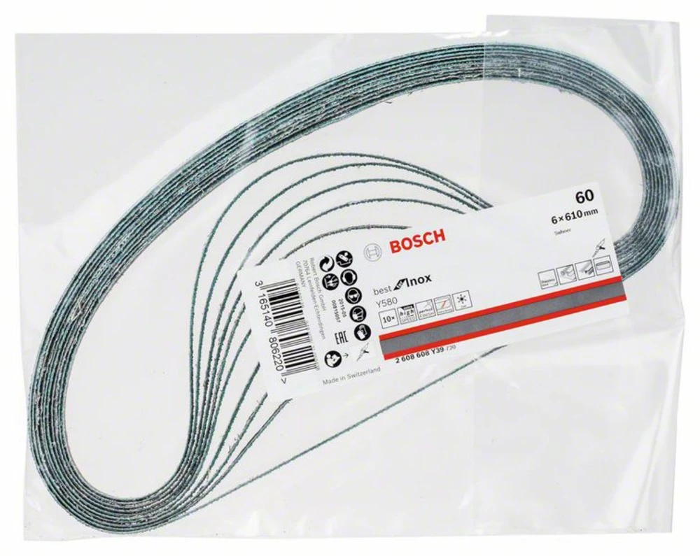 Bosch Accessories Best for Inox 2608608Y39 Brusna traka Granulacija 60 (D x Š) 610 mm x 6 mm 10 ST slika