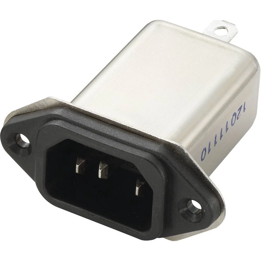 Yunpen YB06A1-B Mrežni filter s IEC utičnicom 250 V / AC 6 A 0.7 mH (D x Š x V) 58 x 52,3 x 25,25 mm 1 kom. slika