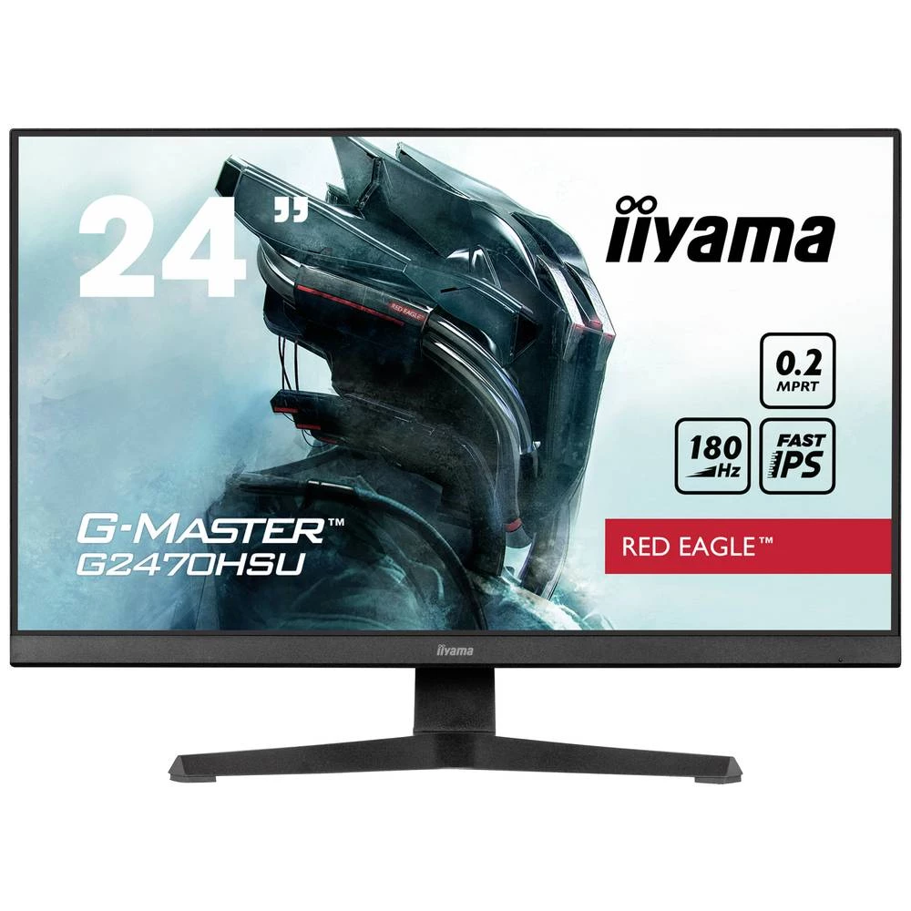 Iiyama G-MASTER Red Eagle G2470HSU-B6 ekran za igranje Energetska učinkovitost 2021 E (A - G) 60.5 cm (23.8 palac) 192 slika