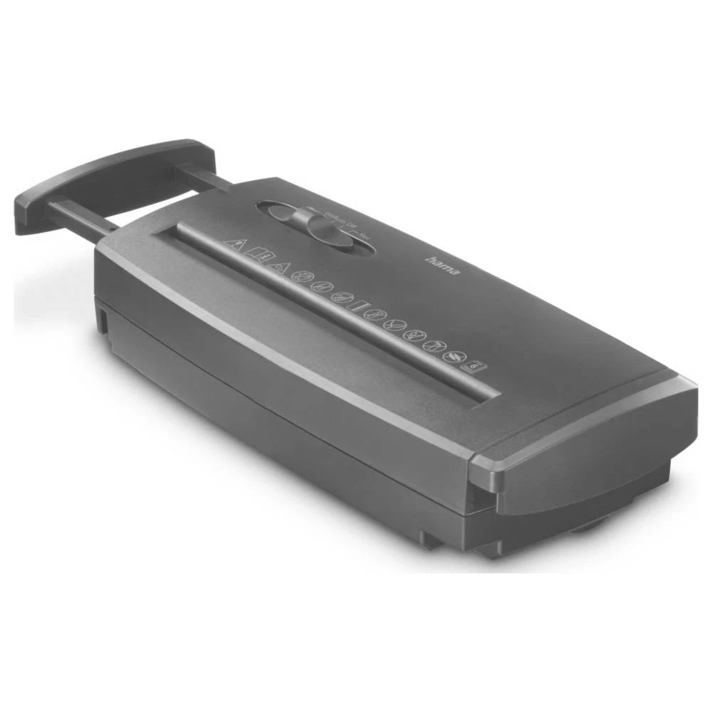 Hama Classic S60 uništavač dokumenata 6 list 6 mm P-2 Uništava također kreditne kartice, uredske spajalice slika