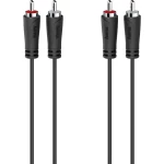 Hama 00205258 Cinch audio priključni kabel [2x muški cinch konektor - 2x muški cinch konektor] 3 m crna