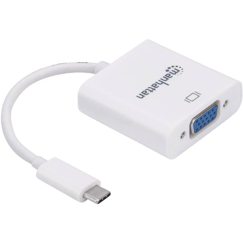 USB Adapter [1x Muški konektor USB-C&trade; - 1x Ženski konektor VGA] Bijela Manhattan slika