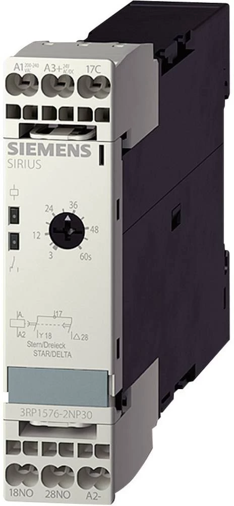 Vremenski relej, višenamjenski 1 kom. Siemens 3RP1574-1NP30 vremenski raspon: 1 - 20 s 2 zatvarač slika