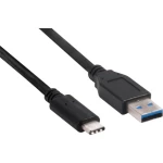 club3D USB 3.1 Priključni kabel [1x Muški konektor USB-C™ - 1x Muški konektor USB 3.0 tipa A] 1 m Crna