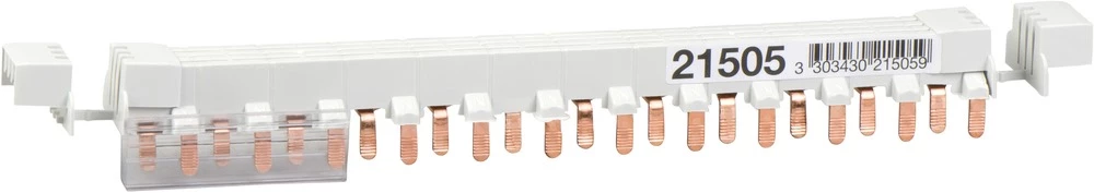 Fazna šina Svijetlosiva 3-polni 80 A 230 V/AC Schneider Electric 21507 slika