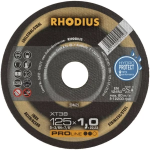 Rhodius XT38 205701 Rezna ploča ravna 180 mm 22.23 mm 1 ST slika