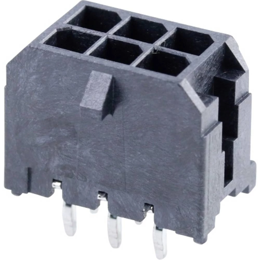 Molex 430450613 Micro-Fit 3.0 Vertical Header, 3.00mm Pitch, Dual Row, 6 Circuits, with PCB Polarizing Peg, Gold, Glow-Wi slika