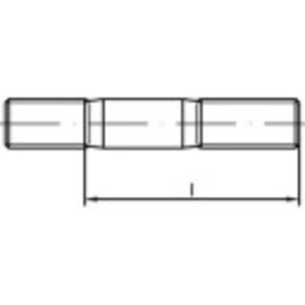 TOOLCRAFT  1061731 igličasti vijci M12 60 mm  DIN 835   nehrđajući čelik A4 10 St. slika