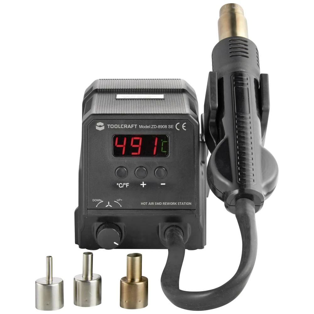 TOOLCRAFT ZD-8908 stanica na vrući zrak digitalni 300 W 100 - 500 °C slika