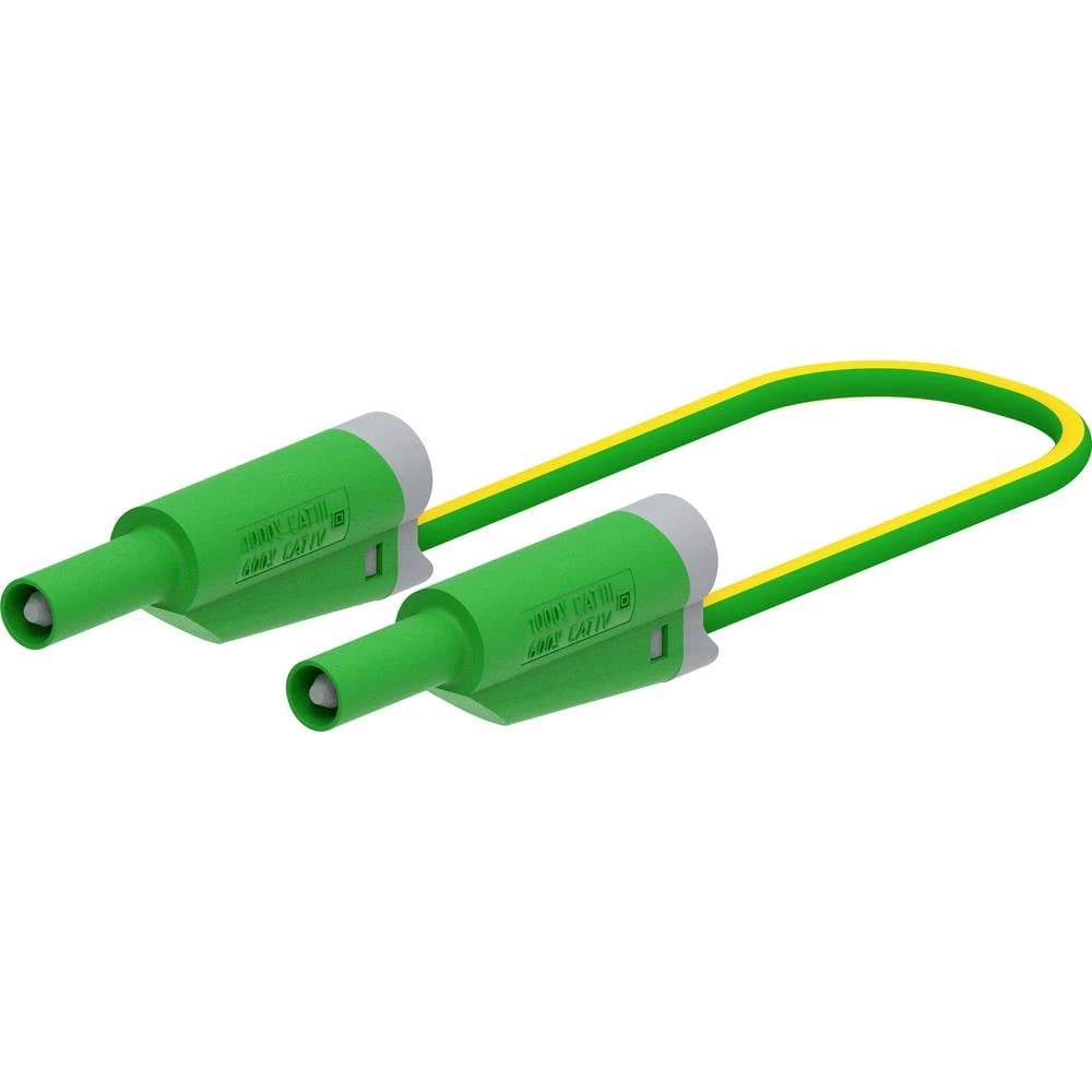Electro PJP 2712-IEC-CD1-100V mjerni vod banana utikač 100 cm zelena 1 kom. slika