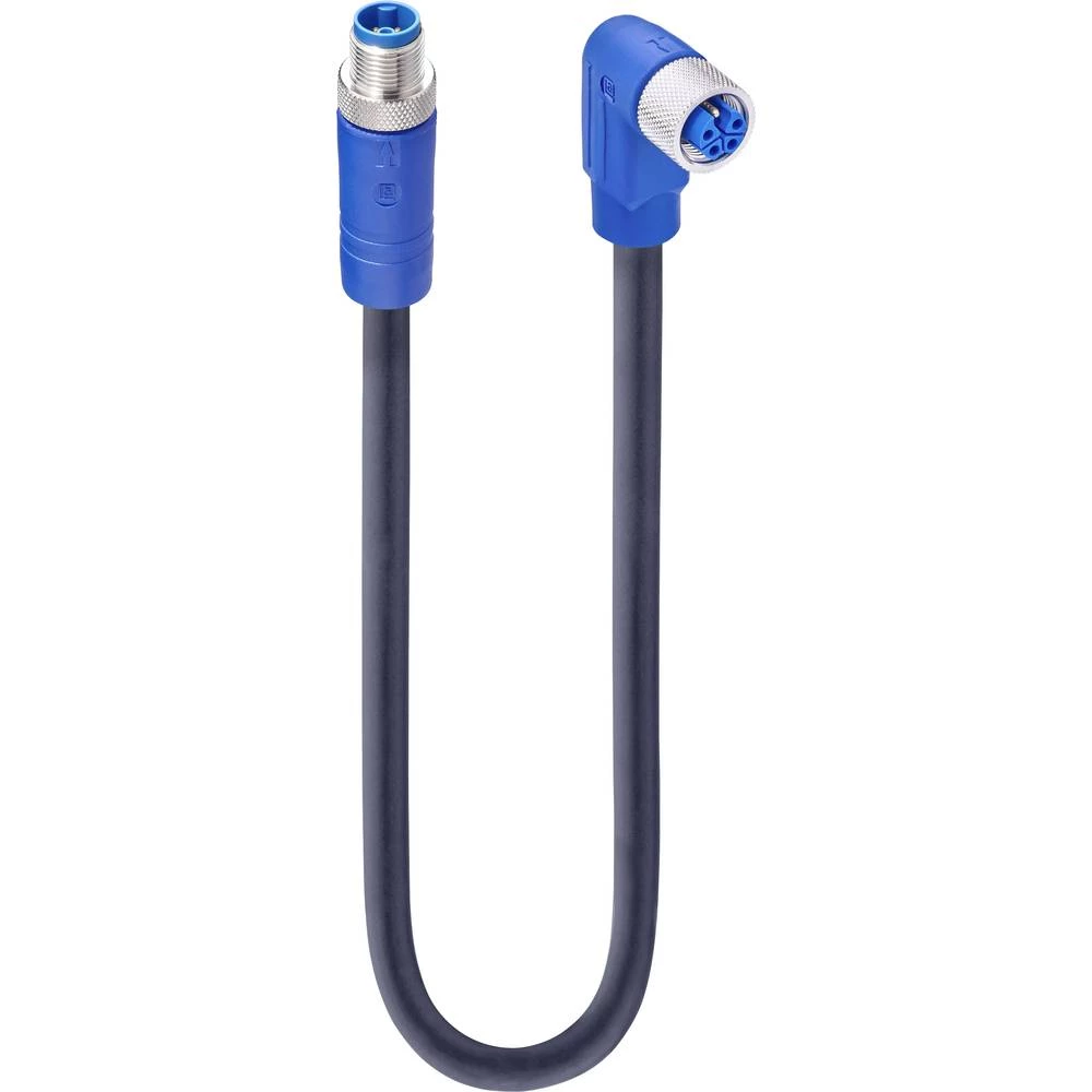 Lumberg Automation 934853048 Utični konektor za senzor/aktivator, konfekcionirani M12 Ravni muški konektor, Konektor, kutni 10 m slika