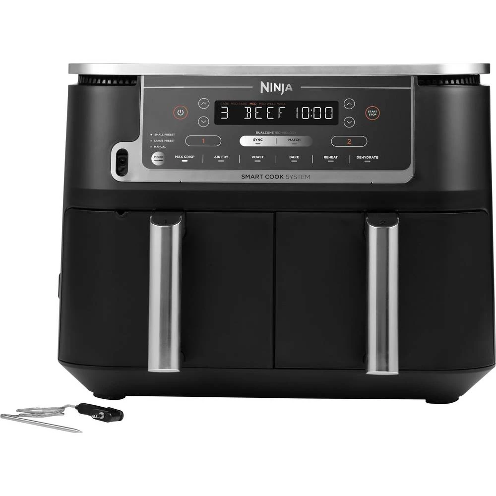 Ninja Foodi Max Dual Zone AF451EU friteza na vrući zrak 9.5 l 2470 W crna slika