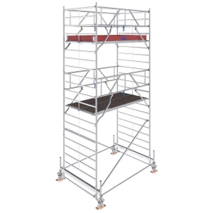 Krause 784032 FahrGerüst aluminij na roli mobilna Radna visina (maks.): 6.50 m srebrna 242 kg slika