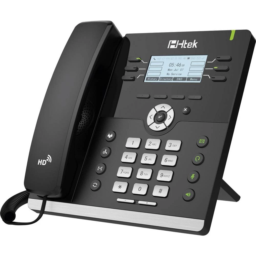 Telefon s kabelom, VoIP TipTel Htek UC903 Priključak za slušalice, Handsfree Osvjetljeni zaslon Crna slika