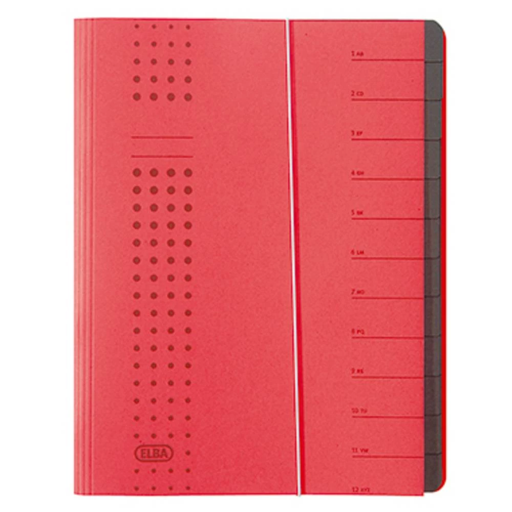 Elba Uredski materijal chic Crvena DIN A4 Karton Broj pretinaca: 7 400002024 slika