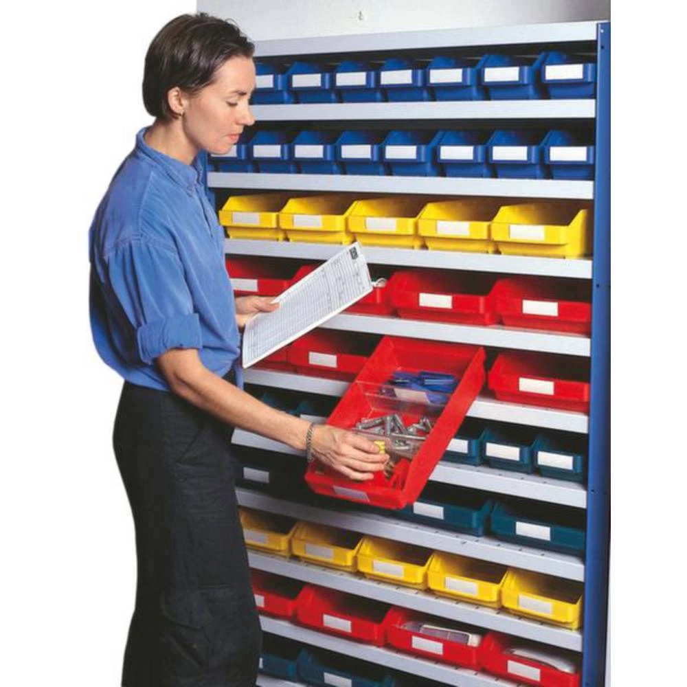 Kutije za police Pogodna za hranu (Š x V x d) 90 x 95 x 400 mm Plava boja 510201 40 ST slika