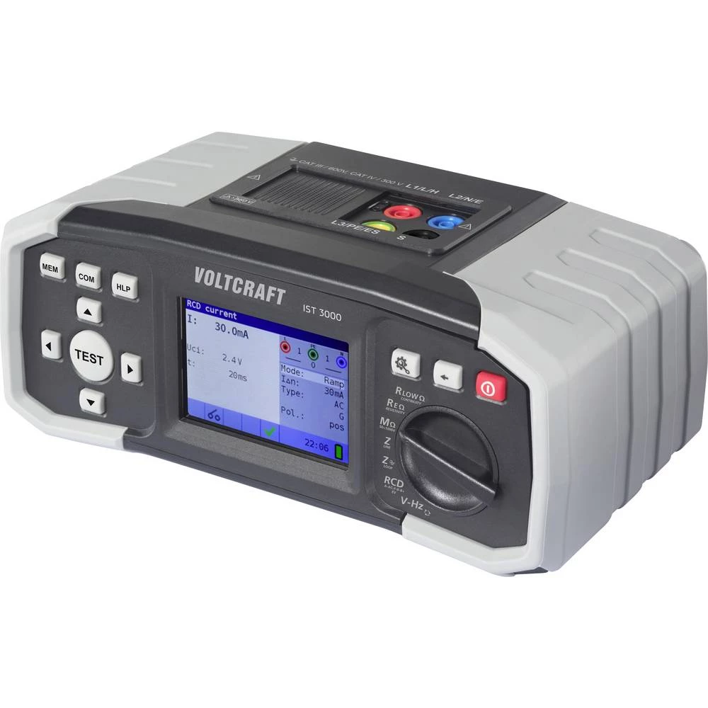 VOLTCRAFT IST 3000 tester za instalacije VDE standard 0100, 0100-600, 0105-100 slika