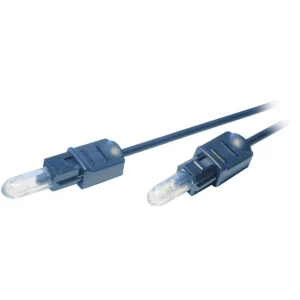 Toslink Digital-Audio priključni kabel [1x Toslink-utikač (ODT) - 1x Toslink-utikač (ODT)] 1 m crn slika