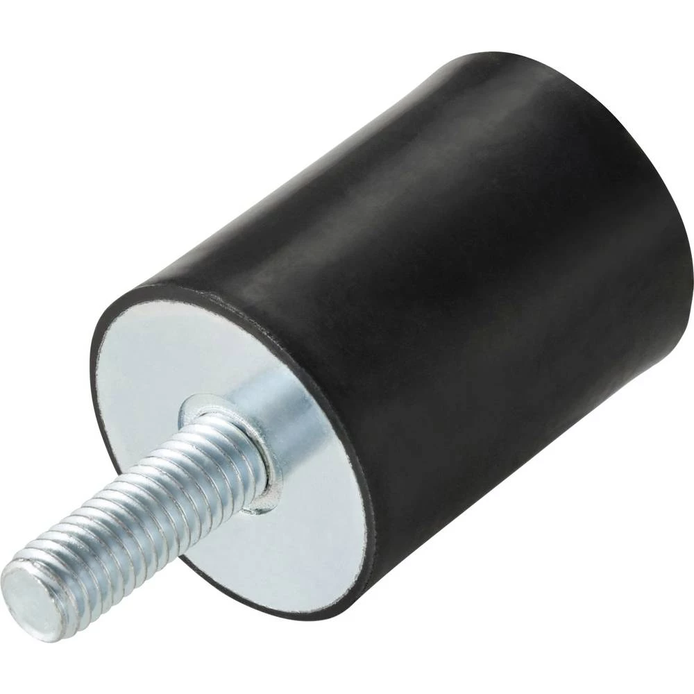 TRU COMPONENTS gumeni amortizer TC-NT25-30-43A Čvrstoća (detalji) 43 Shore A Maksimalni statički teret 20 kg slika
