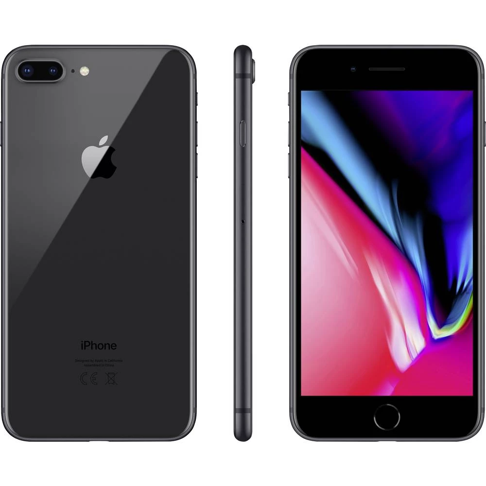 Apple iPhone 8 Plus 128 GB 5.5 "(14 cm)Single-SIM iOS 13 12 MPix Svemirsko-siva slika