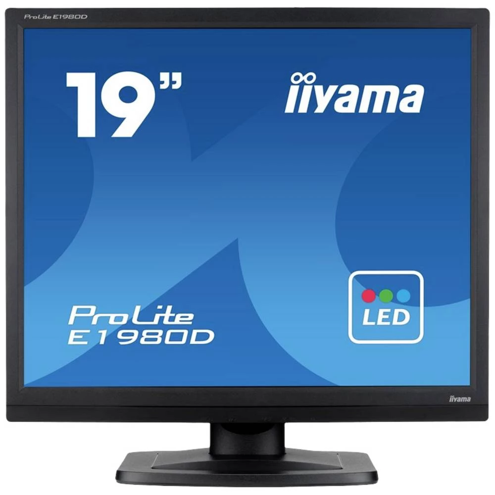 Iiyama ProLite E1980D-B1 led zaslon 48.3 cm (19 palac) Energetska učinkovitost 2021 E (A - G) 1280 x 1024 piksel SXGA 5 ms VGA, DVI TN LED slika