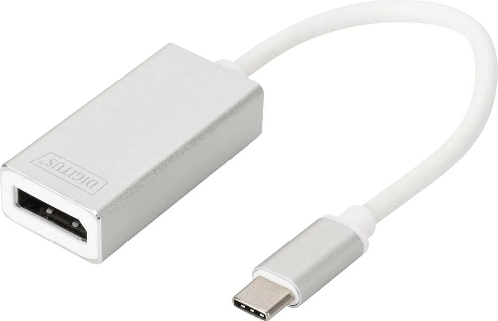 DisplayPort / USB 3.0 Adapter [1x - 1x Ženski konektor DisplayPort] Aluminijsko-srebrna Sa zaštitom Digitus slika