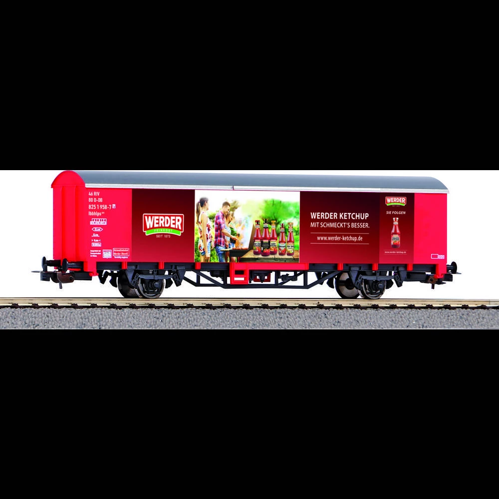PIKO 58709 H0 Natkriveni teretni automobil "Werder Ketchup" DB AG slika