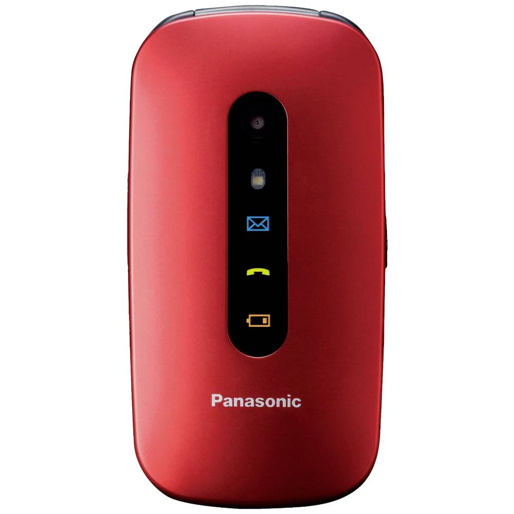 Panasonic KX-TU456 senior preklopni telefon otporan na udarce crvena slika