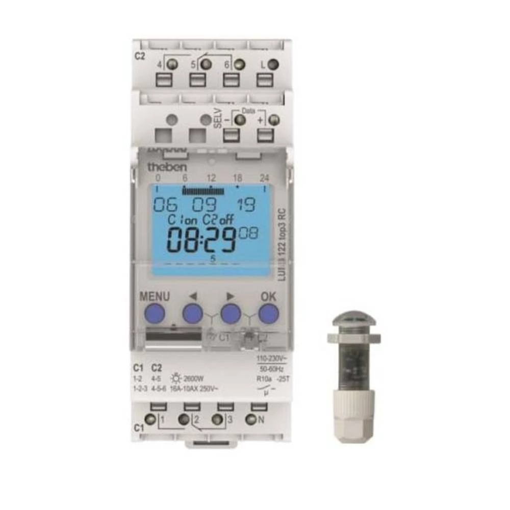 Prekidač za prigušivanje 1 ST LUNA 122 top3 RC EL Theben 230 V slika