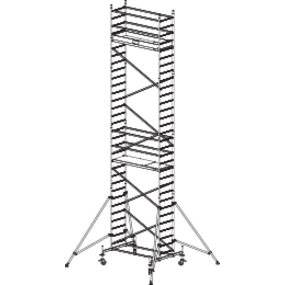 Sinterbronze (value.2976892) Skela Mobilna Radna visina (maks.): 9.30 m Krause ProTec 910172 Srebrna 172 kg slika