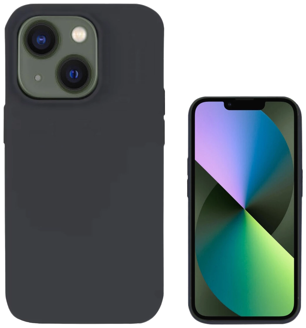 4Smarts Liquid Cupertino UltiMag stražnji poklopac za mobilni telefon Apple iPhone 14 crna induktivno punjenje slika